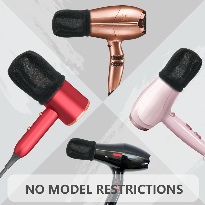 Tearom 2Pcs Travel Hair Diffuser for Hair Dryer - Compact and Portable (5.12x3.15) Travel Hair Dryer Diffuser Sock‌ Made of Soft, Heat-Resistant and Flexible Foam, Tear-Resistant and Reusable - Image 3